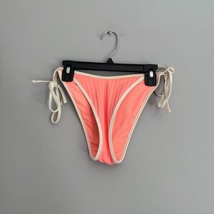 Aerie Pink and White Bikini Bottom